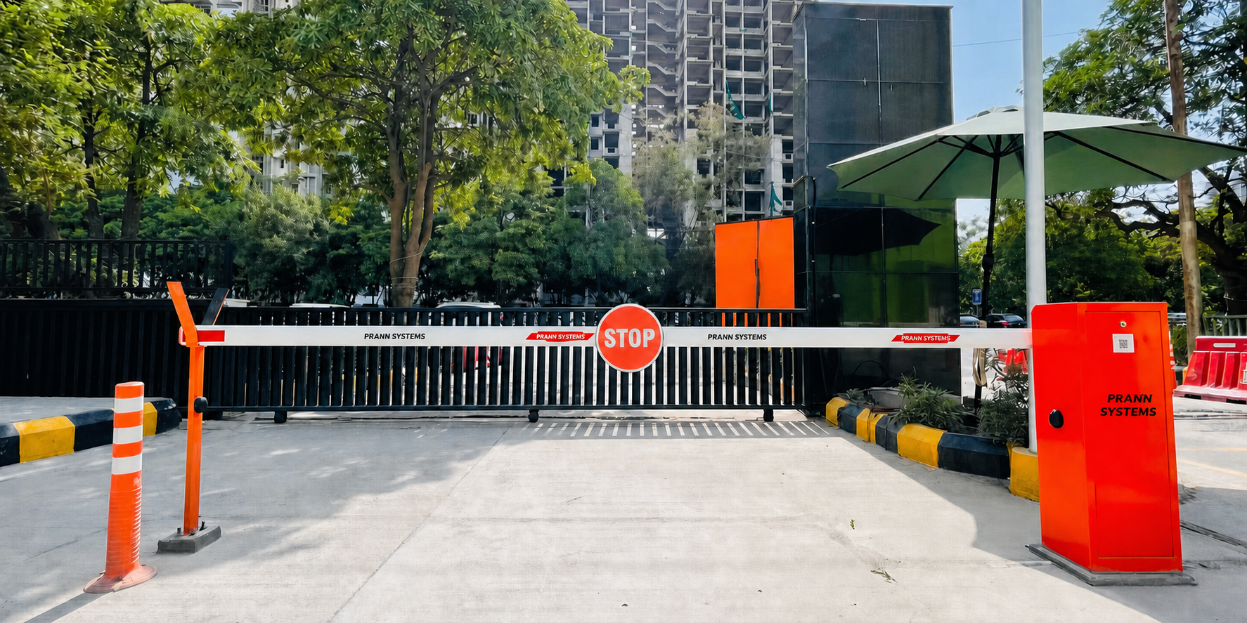 Automatic boom barrier